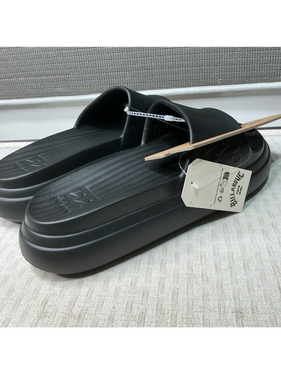 Billabong Women Size 11 Black Platform Cushion Slides Sandal Comfort Shoe NEW